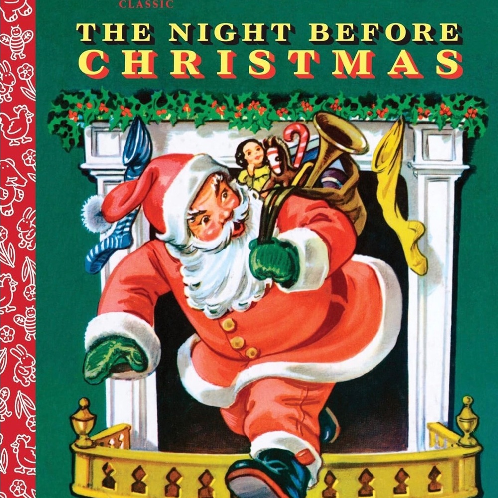 The Night Before Christmas A Little Golden Book Lot of 4 Hardcover Santa Books